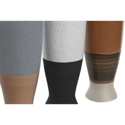 Vas DKD Home Decor Vit Gr Terrakota n Porslin 9,6 x 9 x 28,6 cm