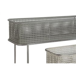 Set med planteringskrl DKD Home Decor 100 x 22 x 70 cm Gr Meta