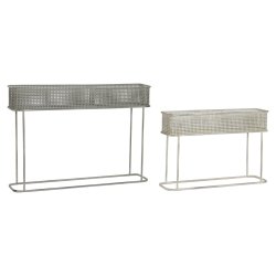 Set med planteringskrl DKD Home Decor 100 x 22 x 70 cm Gr Meta