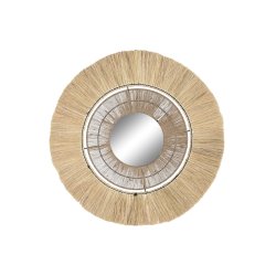 Vggspegel DKD Home Decor Naturell Bali 79 x 4 x 79 cm