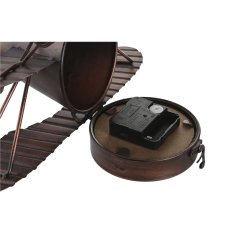 bordsklocka DKD Home Decor Gyllene Silvrig Flygplan (2 antal)