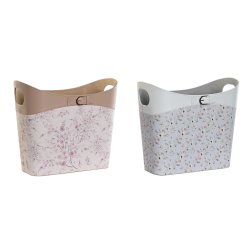 Tidningsstll DKD Home Decor Bl Vit Gr Ljusrosa Polyuretan PVC