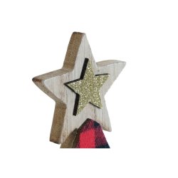 Julgranskula DKD Home Decor Svart Rd Trd 11,5 x 4 x 31 cm