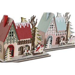Julgranskula DKD Home Decor Rd Ljusrosa 23,5 x 11 x 20,5 cm (2