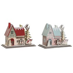 Julgranskula DKD Home Decor Rd Ljusrosa 23,5 x 11 x 20,5 cm (2