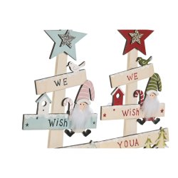 Julgran DKD Home Decor Rd Rosa Tr 17,5 x 5 x 38 cm (2 antal)