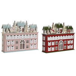 Adventskalender DKD Home Decor Tr 37,5 x 8,5 x 31 cm (2 antal)