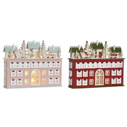 Adventskalender DKD Home Decor Tr 37,5 x 8,5 x 31 cm (2 antal)