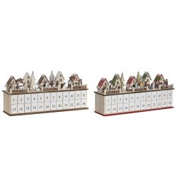 Adventskalender DKD Home Decor Tr 45 x 11 x 23 cm (2 antal)