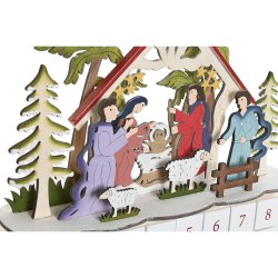 Adventskalender DKD Home Decor Tr 34 x 8,5 x 36,5 cm (2 antal)