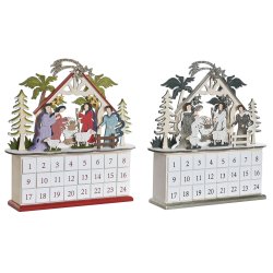Adventskalender DKD Home Decor Tr 34 x 8,5 x 36,5 cm (2 antal)