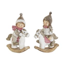 Julgranskula DKD Home Decor Multicolour 8,8 x 4,8 x 12,5 cm (2 a