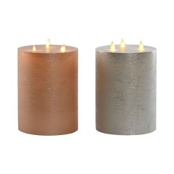 LED Ljus DKD Home Decor Gyllene Silvrig 15 x 15 x 20 cm (AA) (2
