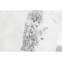 Julgranskula DKD Home Decor Vit Ekorre 22 x 11 x 22 cm (2 antal)