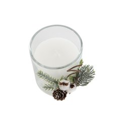 Ljus DKD Home Decor Vit Jul 10,5 x 8,5 x 8,5 cm