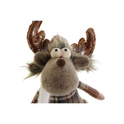 Julgranskula DKD Home Decor Brun Ren 14 x 12 x 35 cm (2 antal)