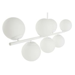 Taklampa DKD Home Decor 98 x 45 x 30 cm Glas Metall Vit 50 W
