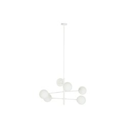 Taklampa DKD Home Decor 96 x 73 x 50 cm Glas Metall Vit 50 W