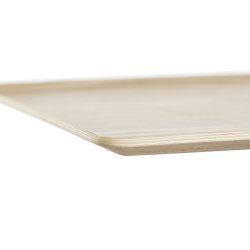 Bricka DKD Home Decor Naturell Bambu 36 x 28 cm 36 x 28 x 0,8 cm