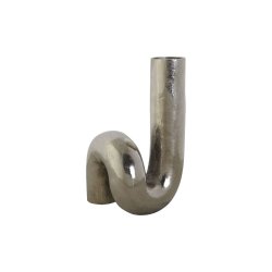 Vas DKD Home Decor Silvrig Aluminium 15 x 15 x 26 cm