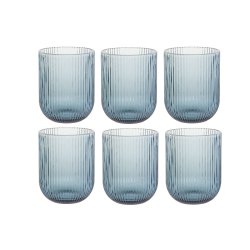 Glasset DKD Home Decor Bl Glas 240 ml (6 antal)