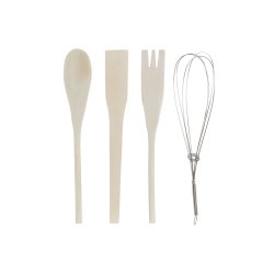 Kruka fr kksredskap DKD Home Decor Metall Dolomite Tr MDF 12