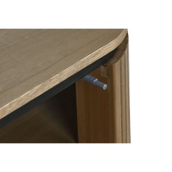 Nattduksbord Home ESPRIT Naturell Metall Paulowniatr 60 x 43 x