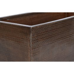 Set med planteringskrl Home ESPRIT Gyllene Aluminium 100 x 43 x