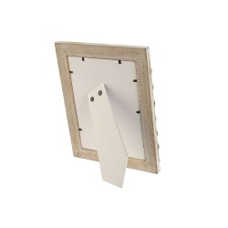 Fotoram Home ESPRIT Vit Brun Glas Mangotr 21 x 3 x 26 cm