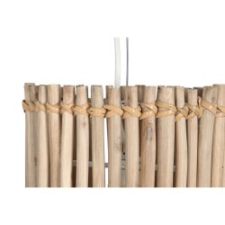 Taklampa Home ESPRIT Vit Naturell Eukalyptus tr 50 W 20 x 20 x