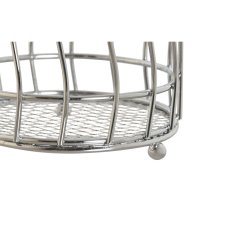 Bestickkorg Home ESPRIT Silvrig Metall 11.5 x 11.5 x 15.5 cm