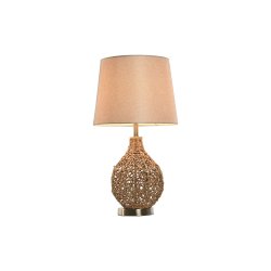 Bordslampa Home ESPRIT Brun Beige Gyllene Naturell 50 W 220 V 33