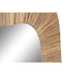 Vggspegel Home ESPRIT Brun Naturell Kolonial 70 x 3 x 100 cm