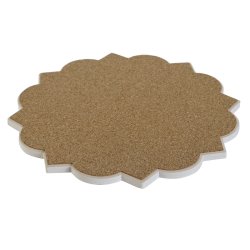 Bordsunderlgg Home ESPRIT Kork Dolomite 20 x 20 x 1 cm (4 antal