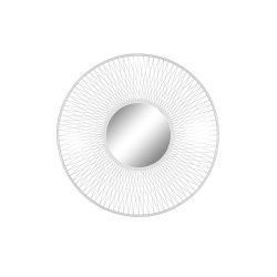 Vggspegel Home ESPRIT Vit Urban 90 x 2 x 90 cm