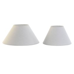 Lampskrm Home ESPRIT linne Metall 45 x 45 x 21 cm (2 antal)