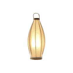 Bordslampa Home ESPRIT Brun linne Metall Snre 25 x 25 x 60 cm