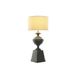 Bordslampa Home ESPRIT Vit Gr Harts 35,5 x 35,5 x 79 cm