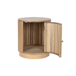 Nattduksbord Home ESPRIT Naturell Paulowniatr Tr MDF 43 x 43 x