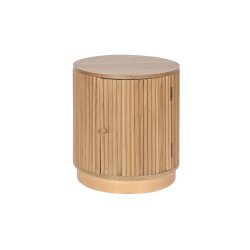 Nattduksbord Home ESPRIT Naturell Paulowniatr Tr MDF 43 x 43 x