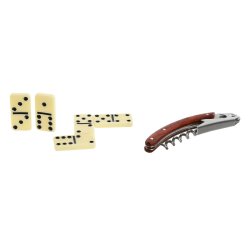 Set med Vintillbehr Home ESPRIT Brun Tr MDF 36 x 11 x 12 cm