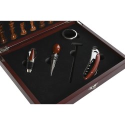 Set med Vintillbehr Home ESPRIT Brun Tr MDF 24 x 19 x 5 cm
