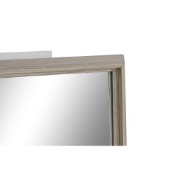 Vggspegel Home ESPRIT Vit Brun Beige Gr Glas polystyren 63,3 x