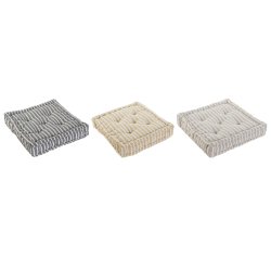 Kudde Home ESPRIT Gul Beige Medelhavs 56 x 56 x 13 cm (3 antal)