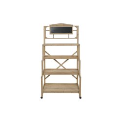 Bokhylla Home ESPRIT Svart Skiffer Grantr 98 x 68 x 192 cm