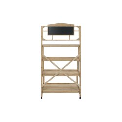 Bokhylla Home ESPRIT Svart Skiffer Grantr 98 x 68 x 192 cm