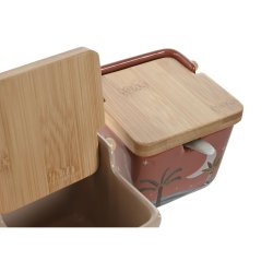 Sockerstrare Home ESPRIT Beige Rosa Terrakota n Lila Bambu Dolo