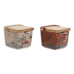 Sockerstrare Home ESPRIT Beige Rosa Terrakota n Lila Bambu Dolo