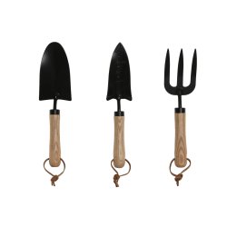 Kit med verktygssats fr trdgrdsarbete Home ESPRIT 3 Delar Bru