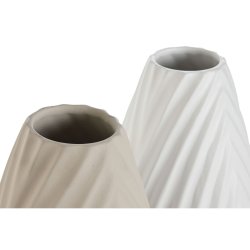 Vas Home ESPRIT Vit Beige Stengods Traditionell stil 24 x 24 x 4